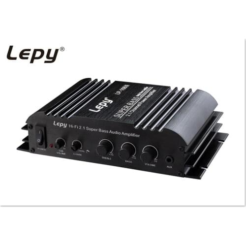 LP-168s 2.1 12 v power amplifier with heavy bass adjustment 40W*2+68W with usb output