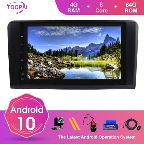 TOOPAI Android 10 For Mercedes Benz GL ML CLASS W164 X164 ML350 ML450 2005-2012 Auto Radio GPS Navigation Multimedia Player