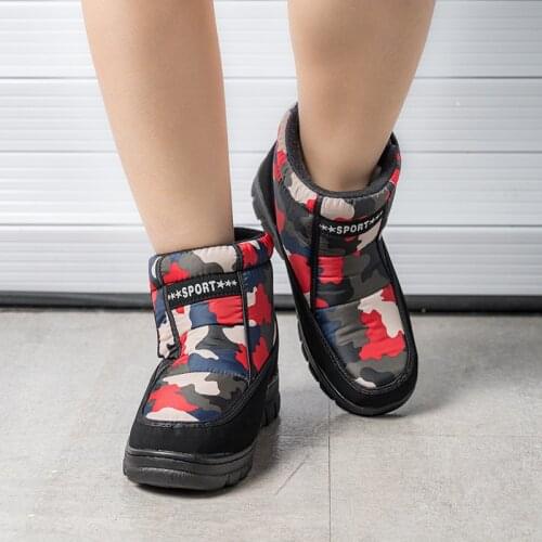 Mens Shoes Mens Boots Snow Shoes Camouflage Boots Middle Tube Thickened for Warmth and Antiskid Winter Sneakers For Men Sneaker