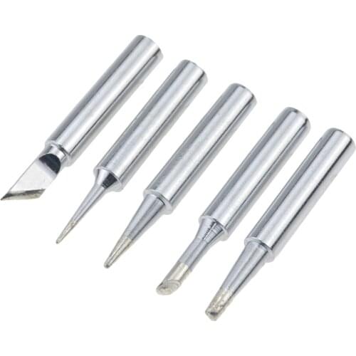 5Pcs I+B+K+2.4D+3C soldering iron pure copper 900M soldering iron head set inside hot bare copper electric soldering iron tip