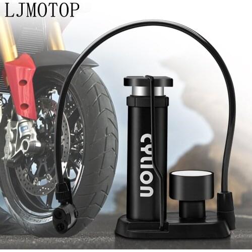 Motorcycle pump mini portable folding foot type multifunctional bicycle air pump motorcycle swimming ring basketball pump
