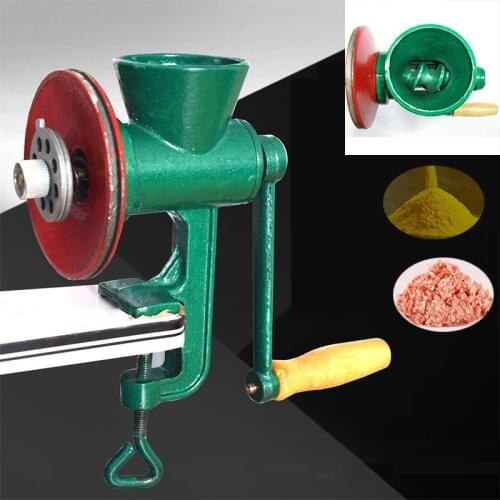 New Household Chili Soybean Grain Rice Mill Wheat Corn Flour Hand Crank Oats Flour Mill Pulverizer Mincer