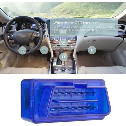 New OBD V2.1 V1.5 mini ELM327 OBD2 Bluetooth Auto Scanner Windows Symbian 2 Diagnostic Tool ELM For Android 327 Tester OBDI W2C6