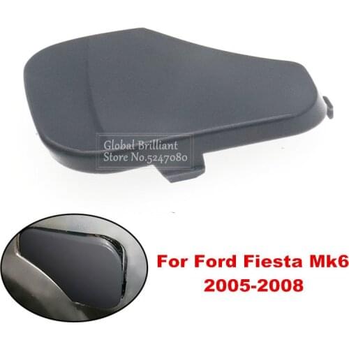 Gray ABS Plastic Front Bumper Tow Hook Cover Cap For FORD FIESTA MK6 2005 2006 2007 2008 1375861 6S6117A989AA