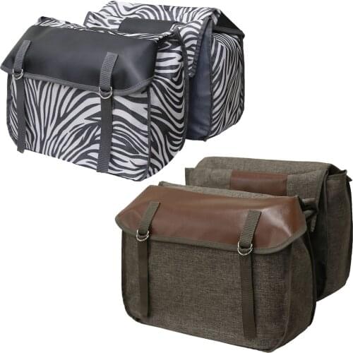 Bicycle Carrier Bag Rear Rack Trunk Bike Luggage Back Seat Pannier Reflectivs Cycling Storage Two Bag Seat Bag-Bicycle Applied