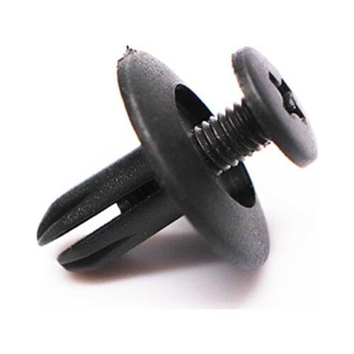 50Pcs Universal 6mm Screw Buckle Bumper Mudguard Fender Trunk For BYD Hyundai Kia