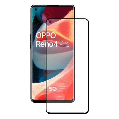 Tempered Glass Mobile Screen Protector Oppo Reno 4 Pro 5G KSIX Full Glue 2.5D