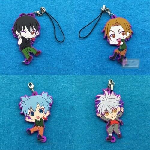 1pcs Anime Pendant Assassination Classroom Korosensei Rubber Keychain Cosplay Prop Mobile Phone Decor Keyring Gift