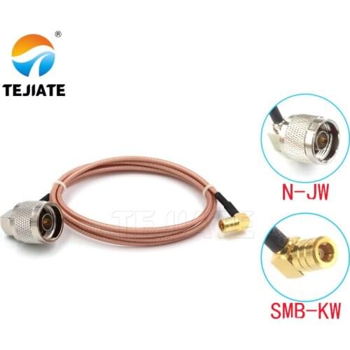 1PCS TEJIATE Adapter Cable N To SMB Type NJW Convert SMBKW 8-90CM 1M 1.5M 2M Length Connector RG316 Wire