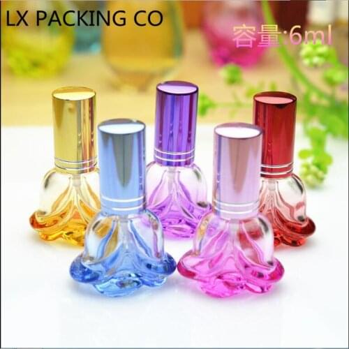 10 PCS 4 8 10 ML Stained Glass Perfume Empty Spray Small Bottles 1 2 3 OZ Fragrance Storage Bank Travel Set Pack Free Shipping