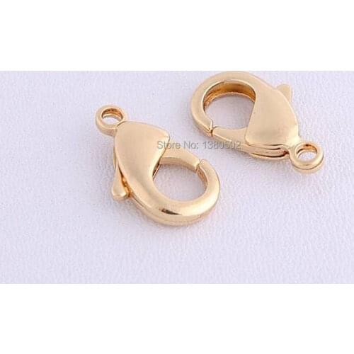 10pcs/lot gold color metal buckles hook Snap Hook Metal Lanyard Keychain