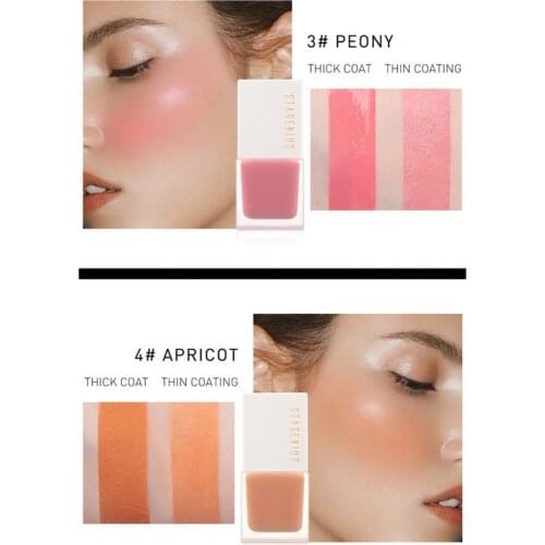 19.6g Natural Waterproof Long Lasting Face Cheek Liquid Blush Makeup Long-lasting waterproof and sweat-proof complexion repair