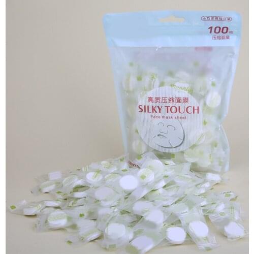 30PCS/100PCS Facial Non-woven Compressed Masque Disposable Wrapped Masks Sheets Tablets for DIY Skin Care