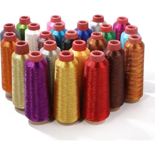 3250Meter/Roll 17x6cm Metallic Embroidery Crochet Knitting Cross Stitch Yarn Thread Line Textile DIY Needlework Sewing Accessory