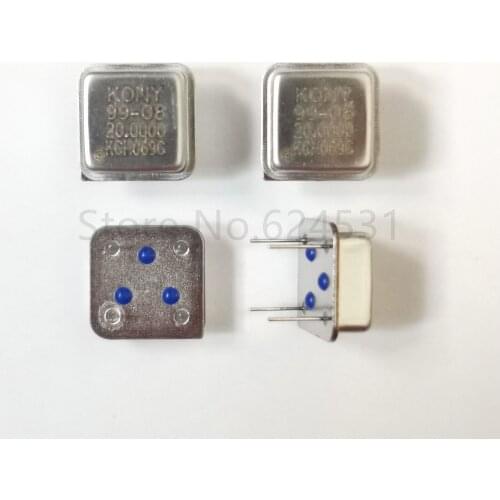 5pcs In-line active crystal oscillator clock square half size DIP-4 OSC 20M 20.000MHZ