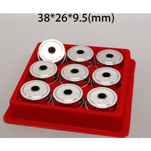 9pcs/Lot 38*26*9.5mm Magnetic Stainless Steel Float Ball Floating switch Accessories