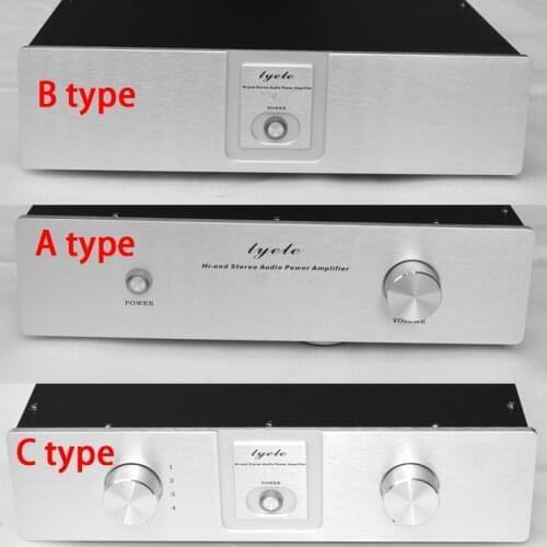 430*90*260MM A4309 Aluminum Panel Amplifier Chassis Box House DIY Enclosure with Feet Switch Amplifier Case Shell