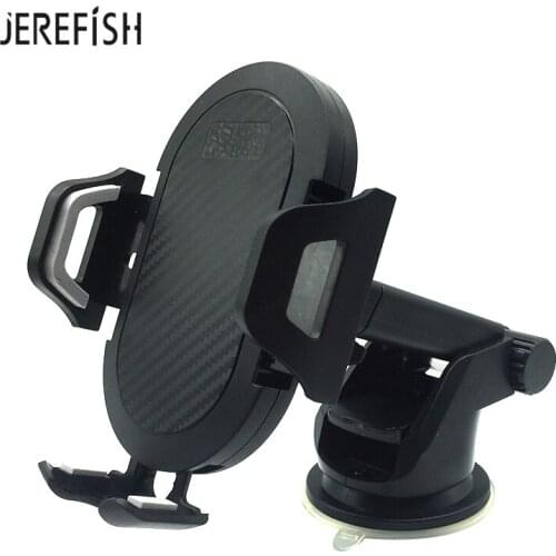 JEREFISH Windshield Mount Car Phone Holder in Car For Samsung S9 S8 Plus 360 Rotation Car Holder For iPhone Phone Stand Support