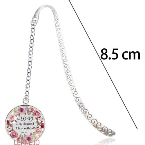 Bible Verse Motivational Quotes Bookmark Psalm 23 The LORD Is My Shepherd Pendant Book Marker Divider For Jesus Christian Gift