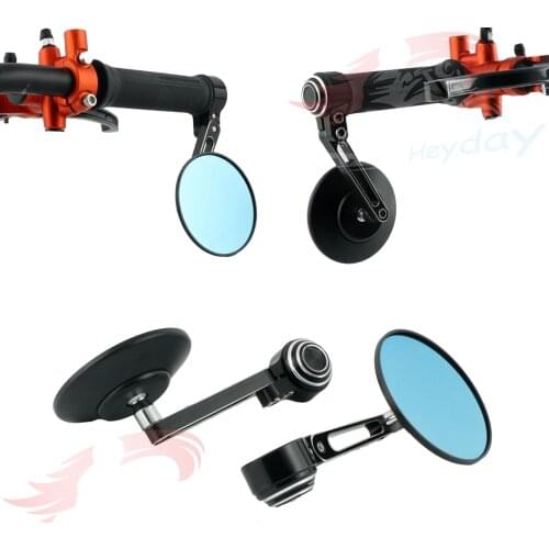 CNC Motorcycle End Bar Side Mirror 7/8"Angle Adjustable Rearview Mirrors For BMW C400X 2018/R nineT pure Scrambler Racer K1600