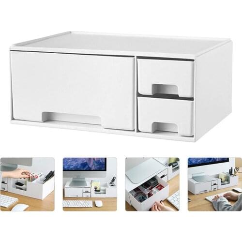 Household Monitor Elevated Stand Computer Increased Shelf Monitor Rack Computer Monitor Screen Increase Rack Desktop Storage Box