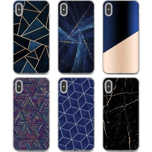 For Huawei Mate 20 30 40 7 8 9 10 Lite Pro P Smart 2018 2019 Plus G7 G8 Cell Phone Cover Marble-Pink-Mint-Gold-Cubes-Style