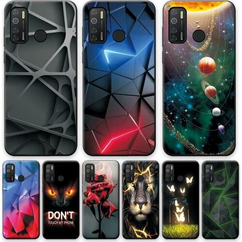 Case For Tecno Spark 5 Back Cover For Tecno Spark 5 6.6 inch Wolf Silicone Soft TPU Phone Case For Tecno Spark 5 Spark5 Bumper