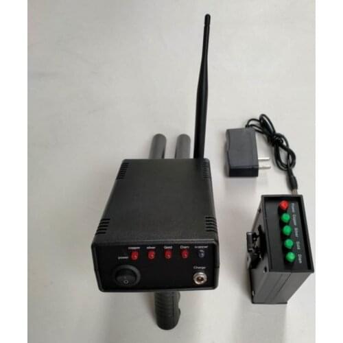 Black Upgraded Underground Remote Detector AKS Gold, Copper, Silver and Gemstone Scanning Search Detector