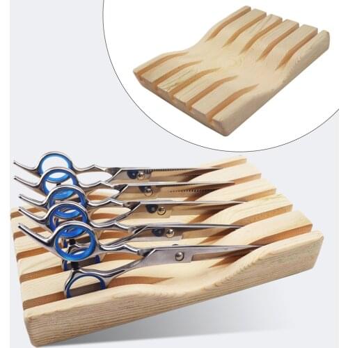 Hair Salon Shear Holder Hairdressing Scissors Rack Storage Stand Barber Shop Scissors Organizer