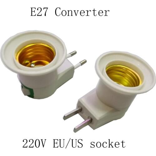 E27 Lamp Holder 220V EU Lamp Holde Wall Type Bulb Lamp Holder Socket Adapter Converter