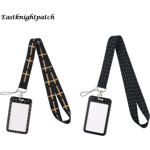 E2950 Jesus Card Holder ID Holder Man Woman Bus Card Holder Staff Card With Lanyard