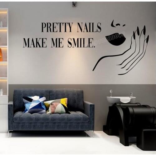 Nails Studio Wall Decal Nails Quote Beauty Salon Wall Sticker Nails Studio Wall Decor Vinyl Nail Polish Decal Nail Bar B545