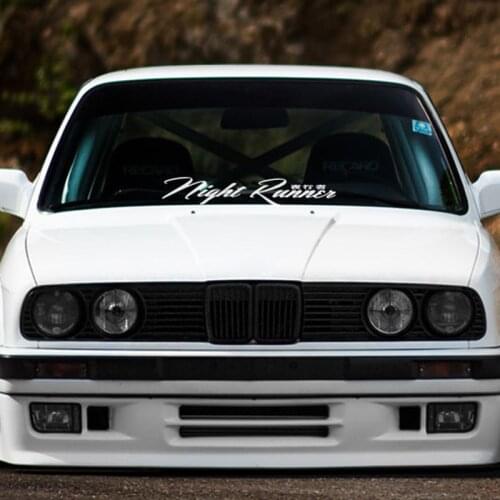Noizzy Night Runner Front Windshield Decal Car Sticker Through Darkness Vinyl Reflective Auto Window Tuning Automobile Styling