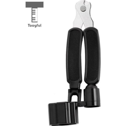 Tooyful 3 in 1 Guitar String Winder Cutter Bridge Pin Peg Puller for Guitar Bass Mandolin Ukulele Banjo Repair Tools