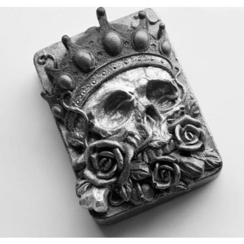 Rose Silicone molds skull soap mold bone silicone soap molds skull silica gel die rose Aroma stone moulds skulls candle mould