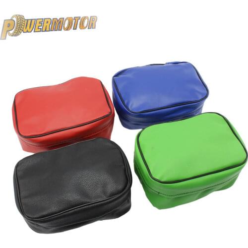 Motorcycle Universal Tool Kit Bag Leather Werkzeug Tashen Storage Tool Pouch For Honda Yamaha Suzuki Kawasaki KLX250 DRZ400