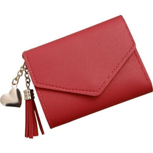 Womens Purse Slim Wallet Eco-friendly Foldable Faux Leather Cash Card Holder Purse Multi-compartments Slim Card Holder