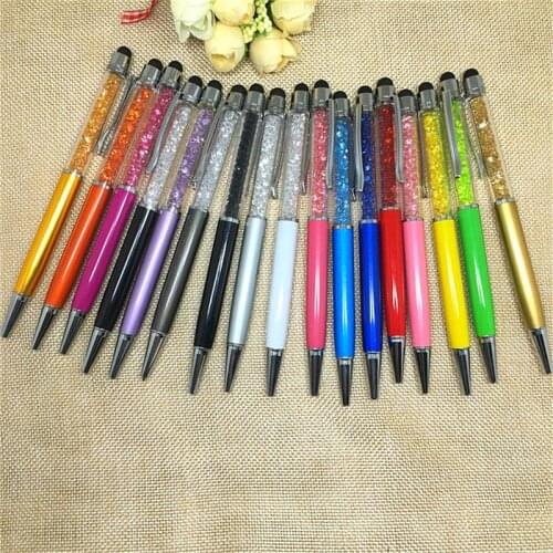 1 X Crystal Diamond Ballpoint Pen Touch Screen Ballpen Stationery Canates Escolar School Supplies Bling