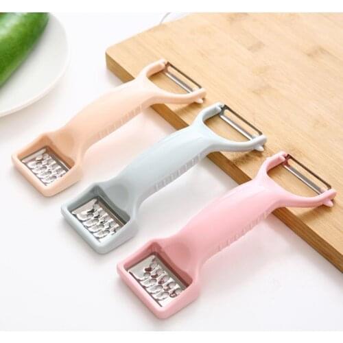 Vegetable 2 In 1 Stainless Sleeve Kitchen Accessories Dual-Purpose Fruit Salad Peelers Handle Apple Sharp Knife Potato Graters