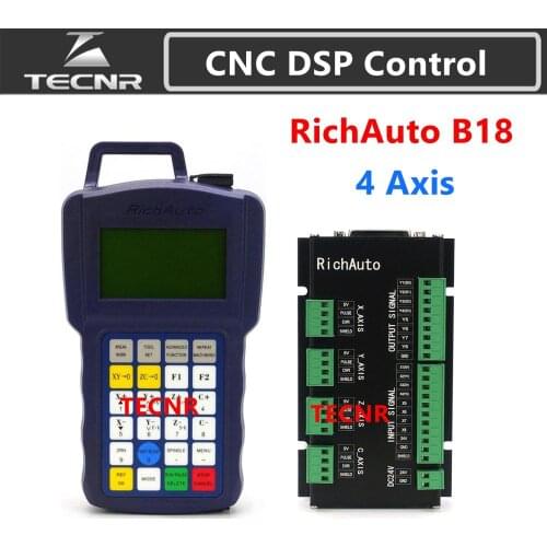 RichAuto DSP B18 4 axis CNC controller B18S B18E USB linkage motion control system for cnc router replace DSP A18