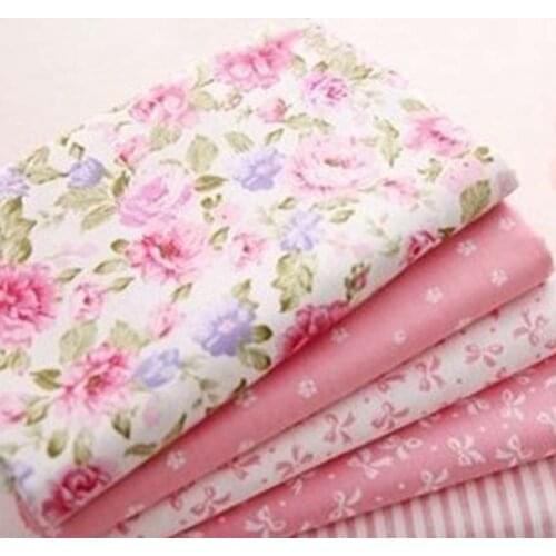 5Pcs/6Pcs/7Pcs/8Pcs/10Pcs Patchwork Sewing Cloth Floral/Cartoon DIY Handmade Accessories Cotton Fabric Home Supplies