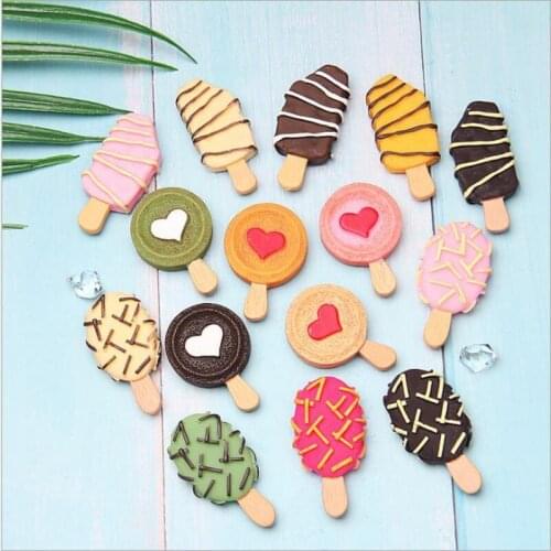 5pcs/set resin 3D cute popsicle fridge magnet refrigerator magnets home deco strong neodymium office whiteboard magnetic sticker