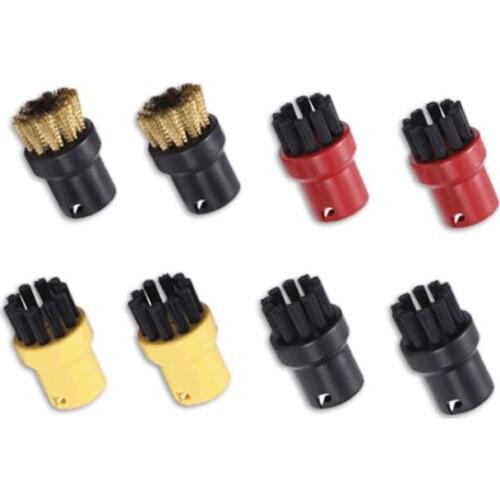 8Pcs Steam Cleaner Cleaning Brush For Karcher SC Series SC1 SC2 SC3 SC4 SC5 SC7 Round Brushes Home Appliances Parts Accessories