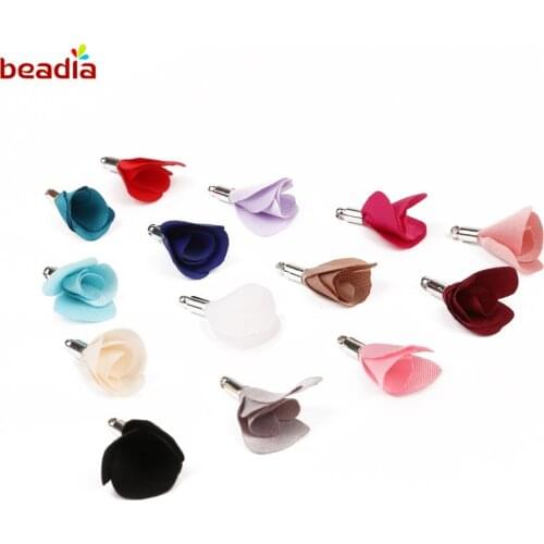 Beadia New Arrival Cloth Flower Multiple Colour Lovely Fashion Small Tassel Pendant For Decoration DIY Supplies Accessories