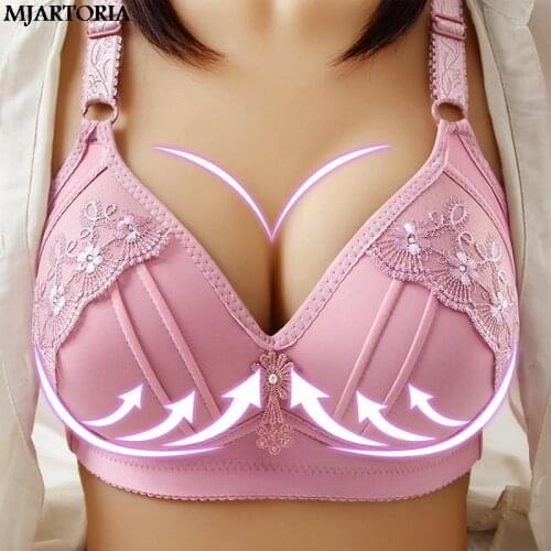 Sexy Adjustable Bra For Women Thin Soft Push Up Bra Womens Underwear V Cup Intimates Wireless Lingerie Bralette Top Female Bras