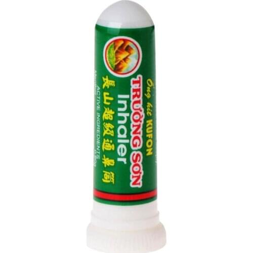 Thailand Herbal Nasal Inhaler Stick Cylinder treament Aroma Stick Inhaler Asthma Nasal congestion headache Refreshing Mint
