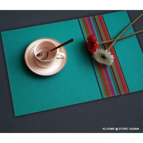 Tavolo Decorativo per la casa Zerbino s PVC 45x30CM Tavolo Posizionamento Tavolo alle Macchie pad Posto Zerbino Set di 4PCS