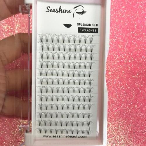 6D Premade Fans High Quality Short Stem Eyelashes Extension 12 Rows/Tray Volume Lashes Individual Lashes Extension Free Shipping