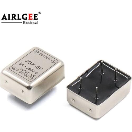 JGX-5F DC 3-32V to AC 380V 5A Rectangle Single Phase Solid State Relay
