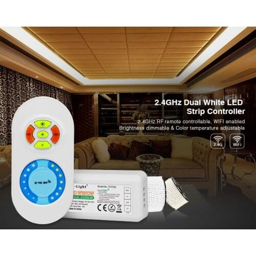 Milight FUT022 DC12V /24V RF 2.4G Hz dual white color temperature and brightness adjusting dimmer controller for led strip